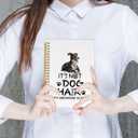 Greyhound Gifts Spiral Notebook, Dog Gifts for Women Journaling Notebooks, It's Not Dog Hair It's Greyhound Glitter College Ruled Spiral Notebook for School Office Supplies, 5.5x8.3 Inches