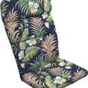 Arden Outdoor Adirondack or Rocking Chair Cushion, 20 x 17, Rain-Proof, Fade Resistant 17 x 20, Simone Blue Tropical
