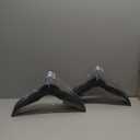 Premium Velvet Hangers 30 Pack - Space-Saving Closet Organizer for Clothes, Non-Slip Flocked Design, Ideal for Shirts and Coats (Black) (360 Swivel hook 30 Pack)