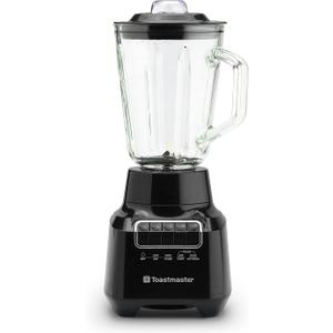 Toastmaster 400 Watt Blender with 48 oz Glass Jar - For Fruit Smoothies, Shakes & More - Powerful Kitchen Blender with Multiple Speeds - Stainless Steel Blades