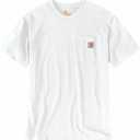 Carhartt Men's Loose Fit Heavyweight Short-Sleeve Pocket T-Shirt, Size Small, White 