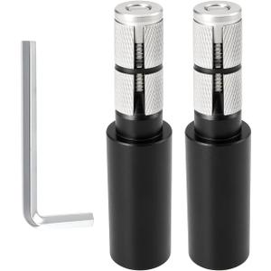 1pair Bicycle Flat Bar Extender Aluminium Alloy MTB Bike Handlebar Bar End Extension 91x22.2mm Bike Stem Riser 15-20mm ported Handlebars Black