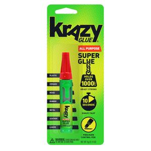 Krazy Glue All Purpose Precision Control Superglue Pen (4g), Clear, Fast-Drying Adhesive, One-Drop Applicator for Plastic, Ceramic, Wood, Rubber, Metal, Leather & More