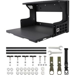 Tailgate Table Compatible with Ford Bronco 2/4 Door 2021-2025 | Double-Layer MOLLE Panel, Foldable Rack, Pre-Assembled, 150 lb Capacity; Excludes Bronco Sport