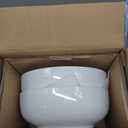 MALACASA Serving Bowls, 114 OZ(10") Extra Large Salad Bowls Set of 2, Porcelain White Serving Bowls for Salad, Soup, Pasta and Dinner, Large Ceramic Bowl Set for Entertaining, Series REGULAR