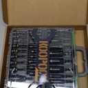 Magnetic Socket Set for Impact Driver & Drill, Nut Driver Bit Set with Socket Adapters, Quick Release Extension, SAE Metric Sizes, Storage Case (55pcs Assorted)