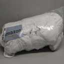 Amazon Basics Hypoallergenic Quilted Plush and Breathable Mattress Topper Pad, 18 Inches Deep, Queen, White