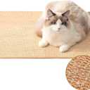 Large Cat Scratch Mat [32 X 20 Inch] Natural Sisal Cat Scratching Mats for Indoor Cats, Durable Cat Scratcher Rug Sisal Pad for Cats Bed, Floor, Couch, Carpets