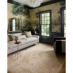 Loloi Chris Loves Julia Palma Natural/Smoke 5'-3" x 7'-6" Area Rug
