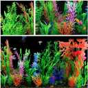 CousDUoBe 30 Pack Artificial Aquarium Plants, Full Set of Fish Tank Decorations, Various Sizes, Perfect Match (5.2 "-15.7") (30 Pack)