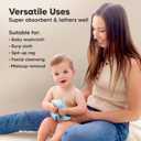 6-Pack Baby Washcloths  Soft Absorbent Viscose from Bamboo Washcloths for Face, Body, Baby Towels for Newborn, Kids, Toddlers, Infant, Gentle on Sensitive Skin, 10x10 Reusable Face Towels (Mellow)