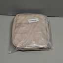 Crochet Hook Case, Lightweight Crochet Hook Organizer with Clear Zipper Pockets, Crochet Hook Holder for Knitting Needle Storage, Gift for Women and Crochet Enthusiasts (Light Brown)