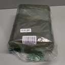 Transparent Bin, Bathroom Bins with Lids, 2.6 Gallon Garbage Can for Bedroom, Office, Plastic Slim Waste Basket with Press Top Lid, 10L Clear Bin for Home, Kitchen (Green)