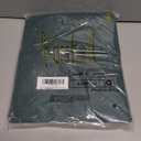 KOUFALL Short Green Christmas Curtains for Kitchen Bathroom Window,Sheer Linen Decorative Curtains for Bedroom (36"W x 45"L (Pack of 2))