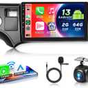 2G+64G for Toyota Prius C 2012-2014 (LHD) Car Radio with Wireless Carplay Android Auto - 9 Inch Touch Screen Android 13 Car Radio - GPS/WiFi/Bluetooth/FM/SWC/HD Backup Camera