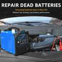 PCHH 12V 24V Car Battery Charger Heavy Duty, 0-15A Automatic Battery Maintainer, Smart Trickle Charger with Auto Shutoffs, Repair, Winter Mode, for Automotive Car Truck Motorcycle Lawn Mower Boat AGM