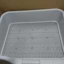 [DogCharge] Indoor Dog Potty Tray with Protection Wall Every Side for No Leak, Spill, Accident - Keep Paws Dry and Floors Clean (Tray Only, Grey)