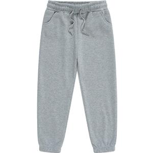 Girls Boys Sweatpants Toddler Kids Solid Drawstring Elastic Waist Joggers  160