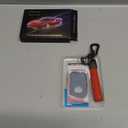 Sindeda for Mazda Key Fob Cover with Keychain Key Case Key Shell 360 Degree Full Protection Compatible with 2019-2025 Mazda 3, Mazda 3 Hatchback, 2020-2025 Mazda CX-5, CX-30, CX-9-Red