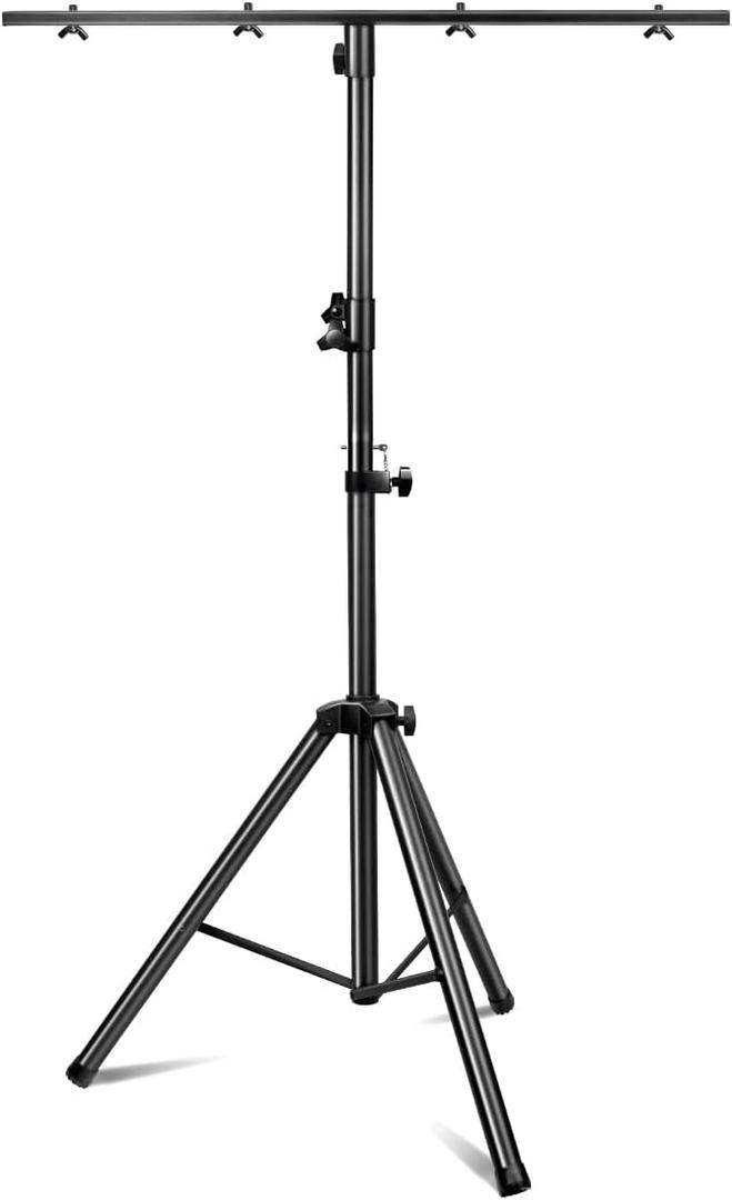DJ Lights Stand 41-95 Inch, Heavy Duty DJ Stand 1 Pack, Portable Par Can Tripod Stage Light Stand Adjustable Height, DJ Lighting T Bar Suitable for Stages, Bar, Banquet, Party