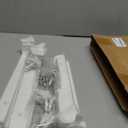 Eurydice Heavy Duty Floating Shelf Brackets, 1/4 inch Thick L Bracket, (12 In 6 Pack White), Holds 200 lb, Rounded Arc Edge, One-Piece, 3 Hole Mounting For Wood Shelves in Kitchen, Garage, Office, DIY