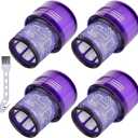 4 Pack Filters Replacement for Dyson V11 Cordless Vacuum, Dyson V11 Torque Drive, V11 Animal, V15 Detect, Compare to Part # 970013-02