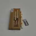 Silverstro Fall Decor LED Taper Candles with Remote Control & Timer Function, Embossed Autumn Maple Leaf Design Flameless Taper Candles for Home Party Autumn Decorations, Set of 2