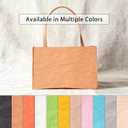 GONGZITEM Washable Kraft Paper Roll 16.9" x 58.5"  Sewable Kraft Paper Fabric for DIY Bag Making, Tote & Lunch Bags  Leather-Like Craft Material (GZ04)