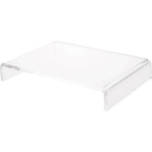 Plymor Clear Acrylic Rectangular Display Riser, 2" H x 12" W x 8" D (3/8" Thick) (2" x 12" x 8")