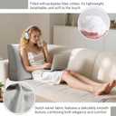 Back Support Pillow for Couch Bed Rest Back Pillow with Removable Cover, Comfortable Back Pillows for Sitting in Bed or Sofa for Living Room, Bedroom, and Home Decor, Grey (23.6x5x19.7 in)
