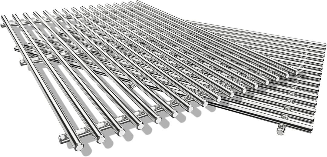 QuliMetal SUS304 Grill Grates for Weber Spirit 300 and GS4 Spirit II 300 Series, Spirit 700, Genesis Silver B & C, Genesis Gold B & C, Genesis Platinum B & C, Genesis 1000-3500