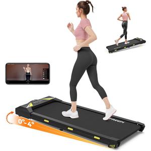 Walking Pad with Incline,Under Desk Treadmill, Portable Treadmills for Home Office,4 in 1 Walking Treadmill Manual Incline