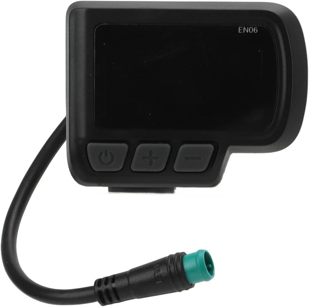 Bnineteenteam Electric EN06 LCD Display,24V 36V 48V Speed Meter with Connector for Electric Mountain Scooter