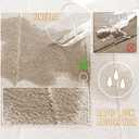 Yimobra Memory Foam Bathroom Rugs Sets 2 Piece - Super Soft Absorbent Quick Dry Bath Mat Set, Machine Washable Non Slip Floor Carpet for Tub Shower & Single Sink (17x24 & 31.5x20 Inch, Beige)
