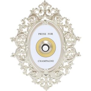 Press for Champagne Button, Ring Mini Press for Champagne Button Press for Champagne Door Ring Bell Champagne Themed Decor Wall Plaque Ornament Gift for Party Christmas Home