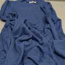 GRACE KARIN Girls Fall Long Sleeve Dresses Teen Girl Blue Maxi Casual Dress Kids Formal Party Dress Size 13-14