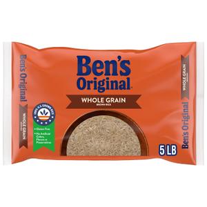 BEN'S ORIGINAL Whole Grain Brown Rice, 5 lb Bag (5 Pound (Pack of 1))