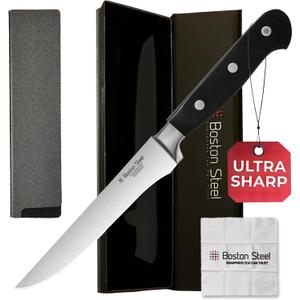 Boning Knife 6 Inch  Ultra Sharp High Carbon Stainless Steel Kitchen Knife with Comfortable Grip, Ergonomic Handle, Gifts for Women and Men, Premium Cooking Knife with Gift Box