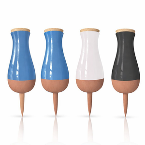 Ollas (Set of 4) | 12oz Terracotta Plant Watering Globes - Self Watering Planter Insert - Automatic Plant Watering Devices | Vacation Watering Pots for Indoor & Outdoor Plants (Black, Blue, White)