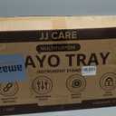 JJ CARE Mayo Stand [17Lbs Weight Capacity] - Stainless Steel Tray, Adjustable Height Medical Mayo Stand with 2 Nylon Caster Wheels, Surgical Equipment and Tattoo Cart