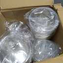 BYSNOW 100 Pack 16 oz Clear Plastic Cups with Lids, Disposable Iced Coffee Cups with Sip Lids, Sturdy Plastic Smoothie Cups for Cold Drinks