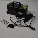 AGPTEK Smoke Machine, Fog Machine with 13 Colorful LED Lights Effect, 500W and 2000CFM Fog with 1 Wired Receiver and 2 Wireless Remote Controls, Perfect for Wedding, Halloween, Party and Stage Effect