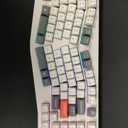 Keychron Q13 Ultra 8K Wireless Mechanical Keyboard, White 96% Alice Ergonomic Keyboard with Numpad, Full Aluminum RGB Custom Keyboard, Hot-Swappable Silk POM Switch for Mac Windows Linux
