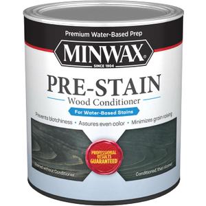 Minwax 618514444 Water-Based Pre- Stain Wood Conditioner, 1 Quart, Clear