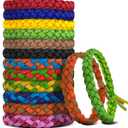 36 Pack Mosquito Repellent Bracelets, DEET-Free, Individually Wrapped PU Leather Insect & Bug Repellent Wrist Bands