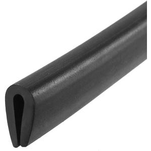 Uxcell Edge Trim U Seal Black Rubber Plastic U Channel Edge Protector Fits 1/16" - 3/32" Edge 20 Feet Length