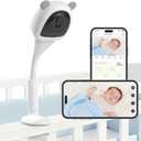 2K Baby Monitor with Camera and Audio Wireless, No WiFi Needed for Crib Mount, Night Vision Smart Camera, Cry Detection Two-Way Talk, No Monthly Fee
