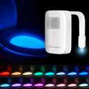 Rechargeable Toilet Night Light with Motion Activated Sensor, 16 Colors LED Nightlight Inside Bowl, Cool Stuff for Bathroom Decor Accessories, Unique & Funny Gadgets for Men/Kids Birthday Gift 2025