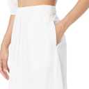 The Drop Women's Anupa Cotton Tiered Midi Skirt (White)