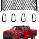 for Nissan Frontier Envelope Style Truck Bed Cargo Net - Fits 2013-2024 2025 2026 Frontier Accessories Cargo Net for Pickup Truck Bed - Heavy Duty Carabiners